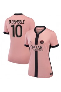 Paris Saint-Germain Ousmane Dembele #10 Jalkapallovaatteet Naisten Kolmaspaita 2024-25 Lyhythihainen